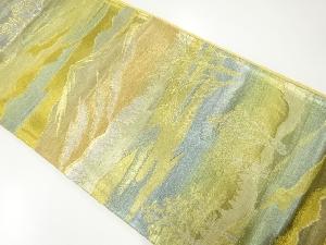 アンティーク　富士風景模様織出し袋帯（材料）